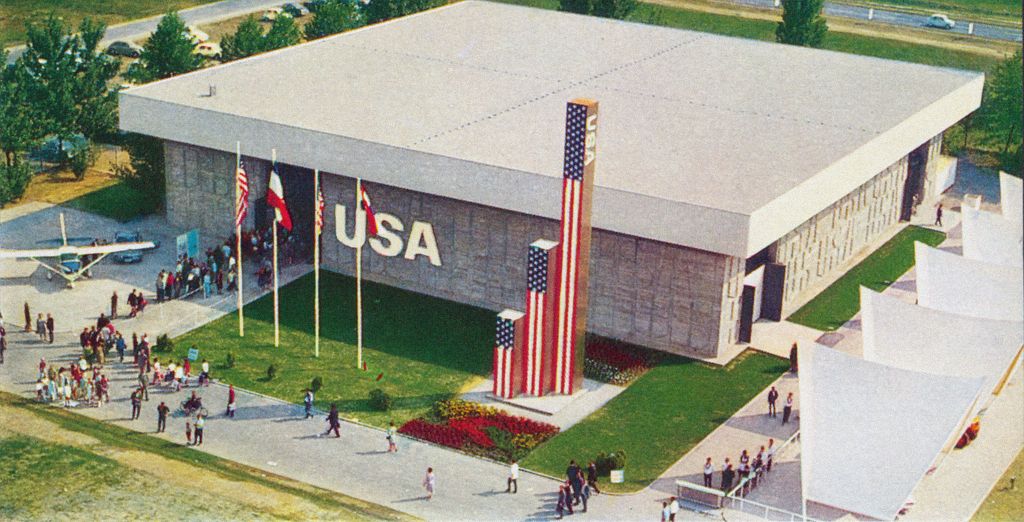 Zagrebački velesajam, paviljon SAD-a, oko 1968. godine